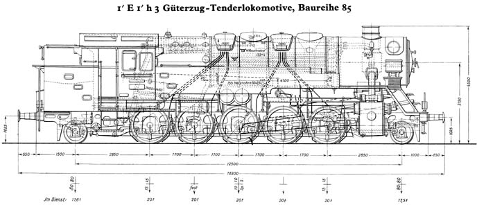 Gterzug-Tenderlokomotive Baureihe 85